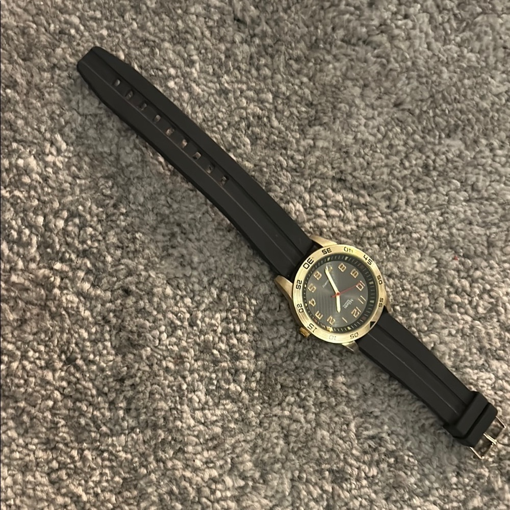 Black and Gold Watch